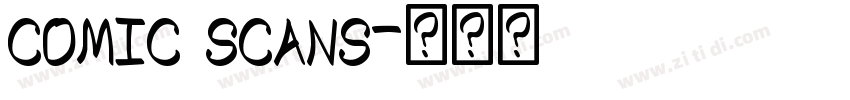 comic scans字体转换
